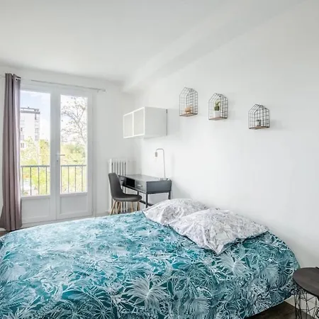 Appartamento Logement Cosy, Lumineux, Balcon Et Vue Sur Parc Tours
